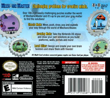 Mechanic Master (USA) (En,Fr,De,Es,It) box cover back